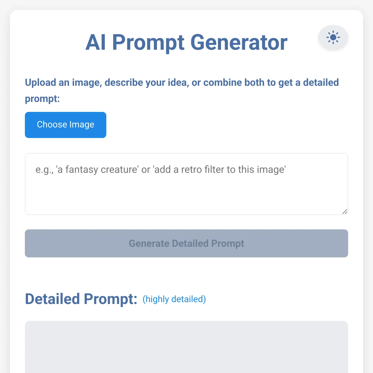 AI Prompt Generator