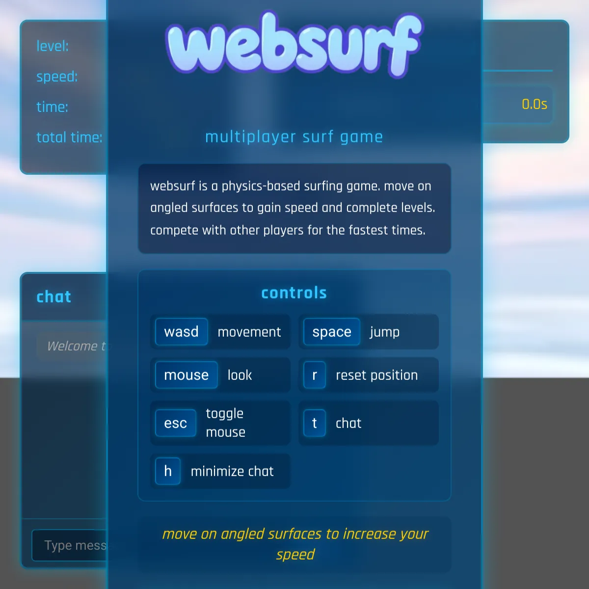 websurf - multiplayer cs:go style surf game