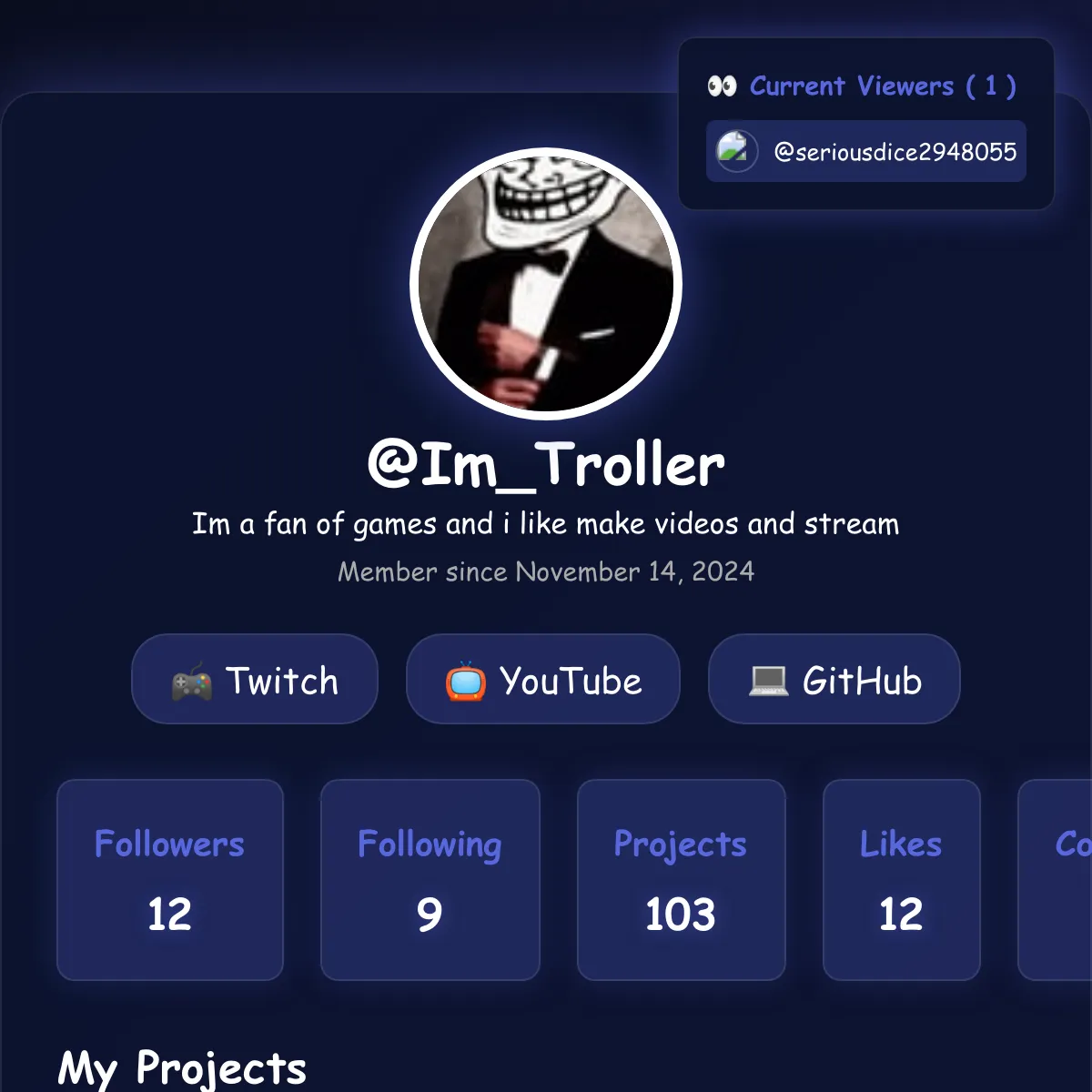 the project is loading