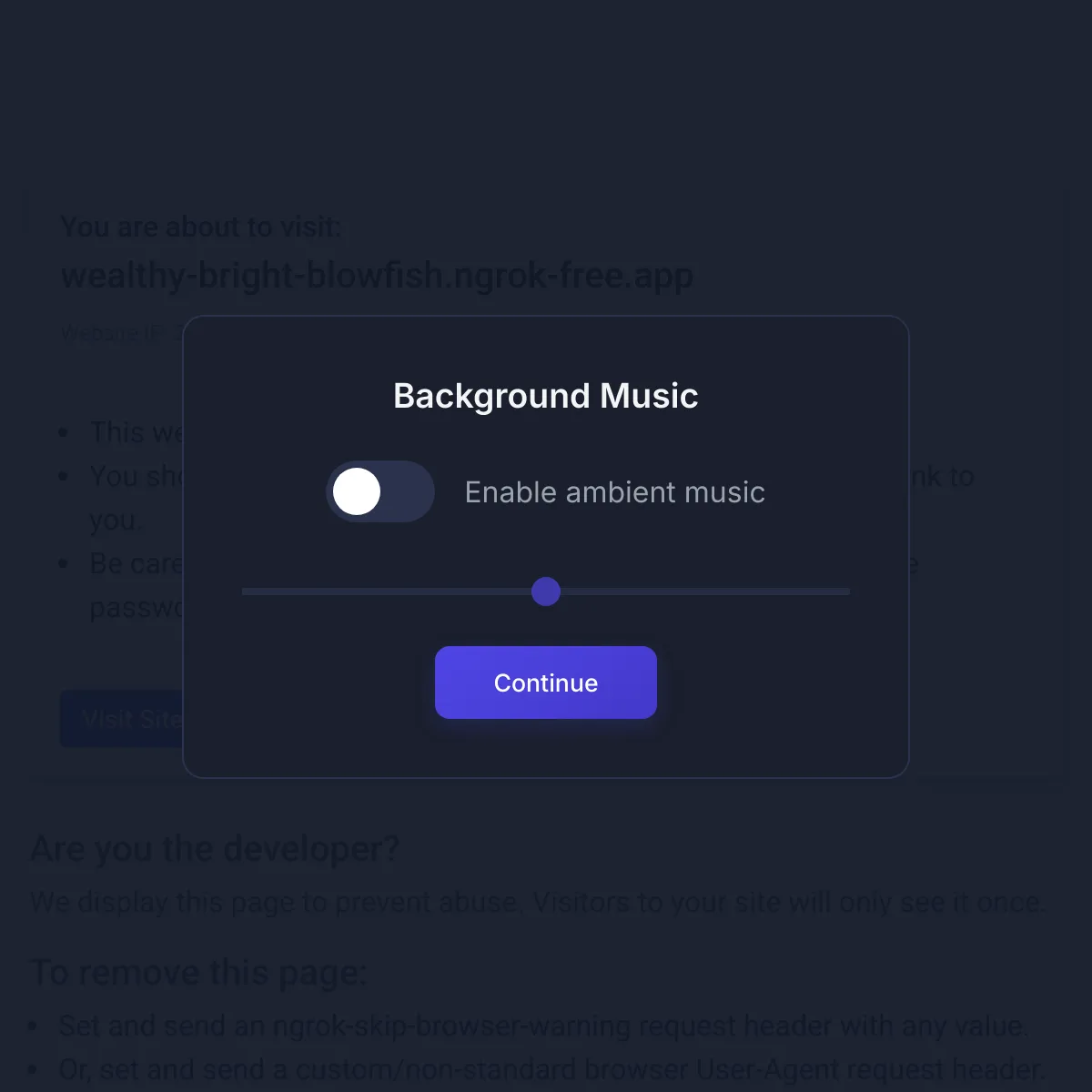 the project is loading