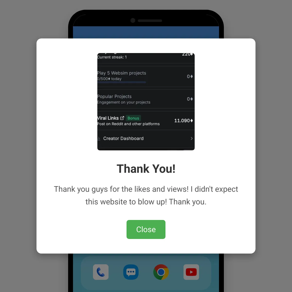the project is loading