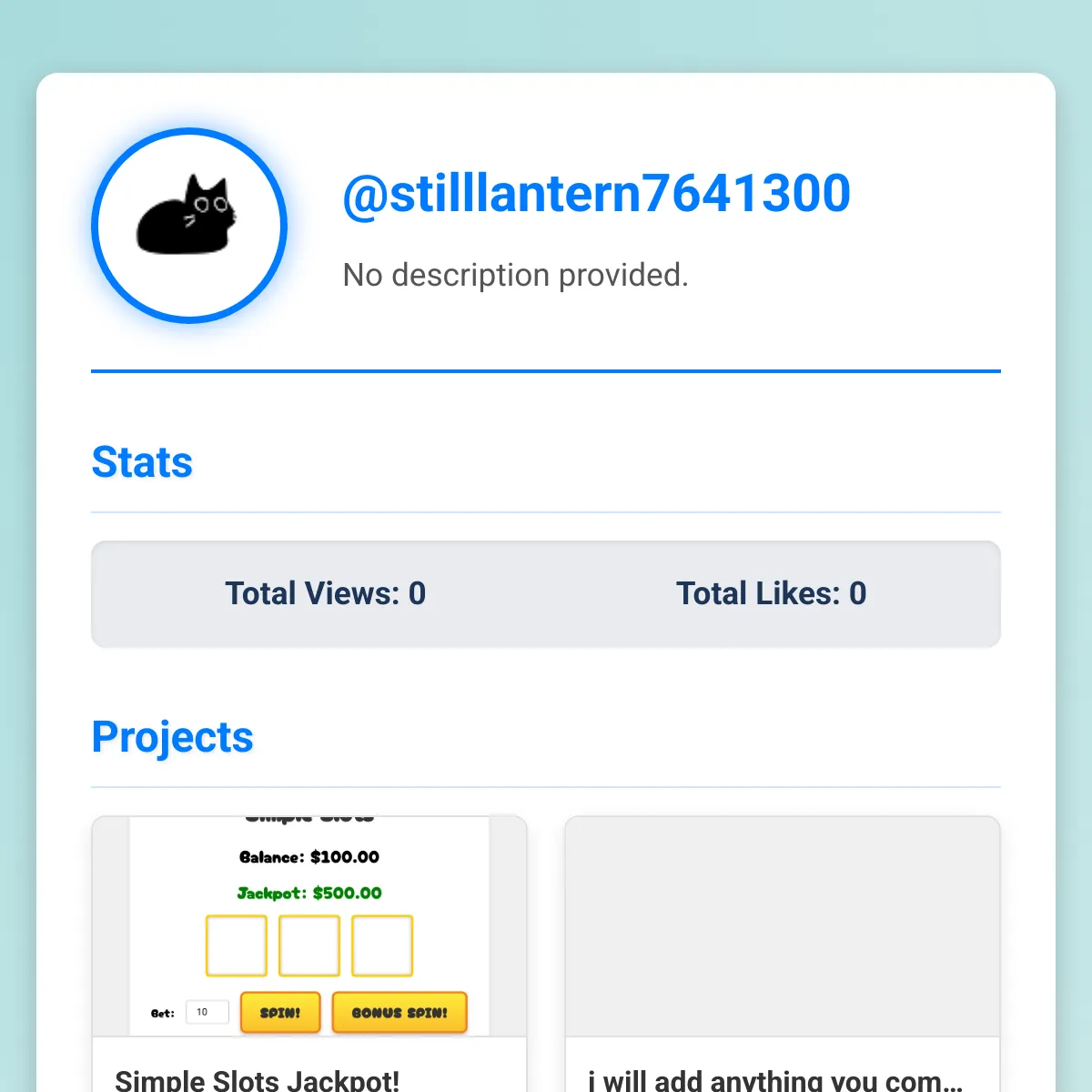 the project is loading