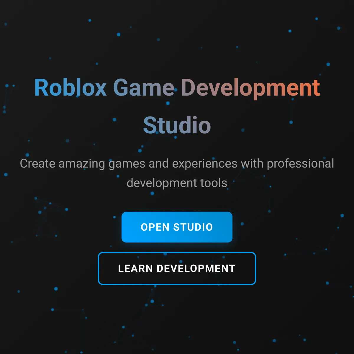 Roblox Game Development Studio