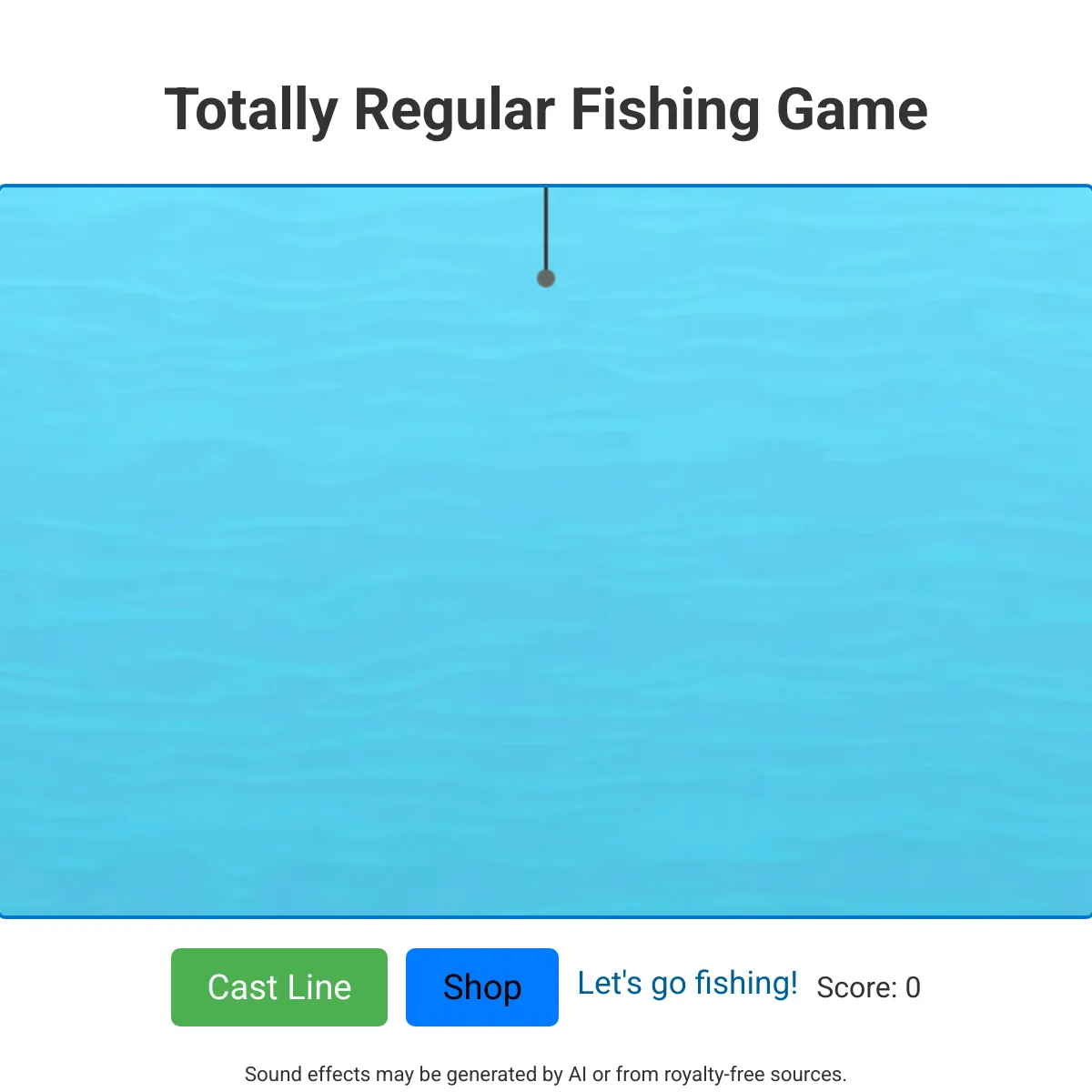 Totally Regular Fishing Game