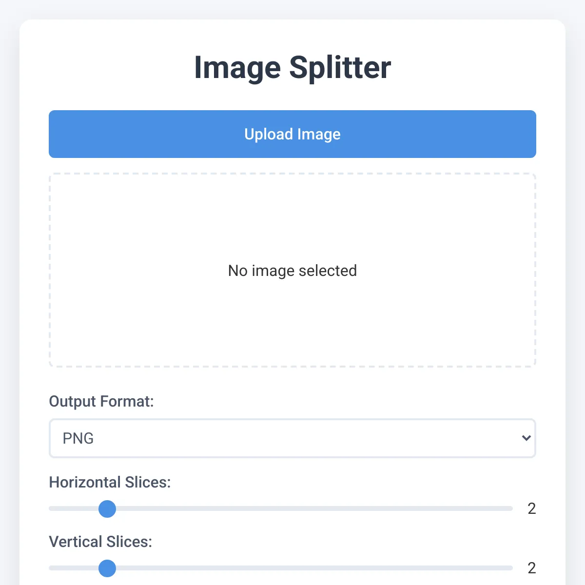 OSS - Image splitter v1