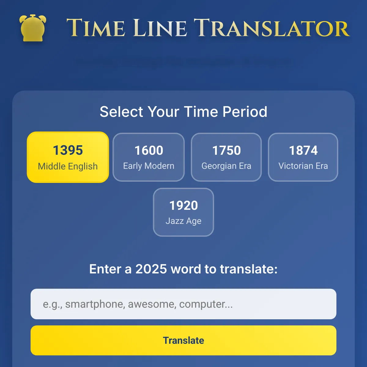 Time Line Translator