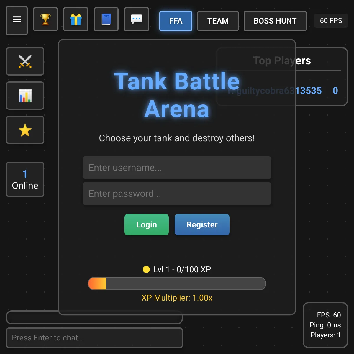 Tank Battle Arena