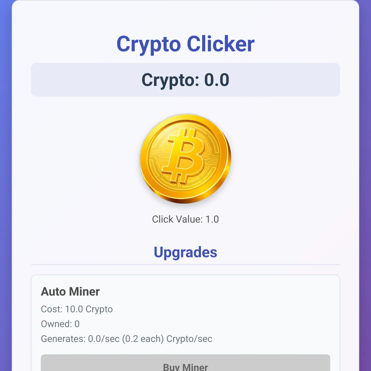 Crypto Clicker