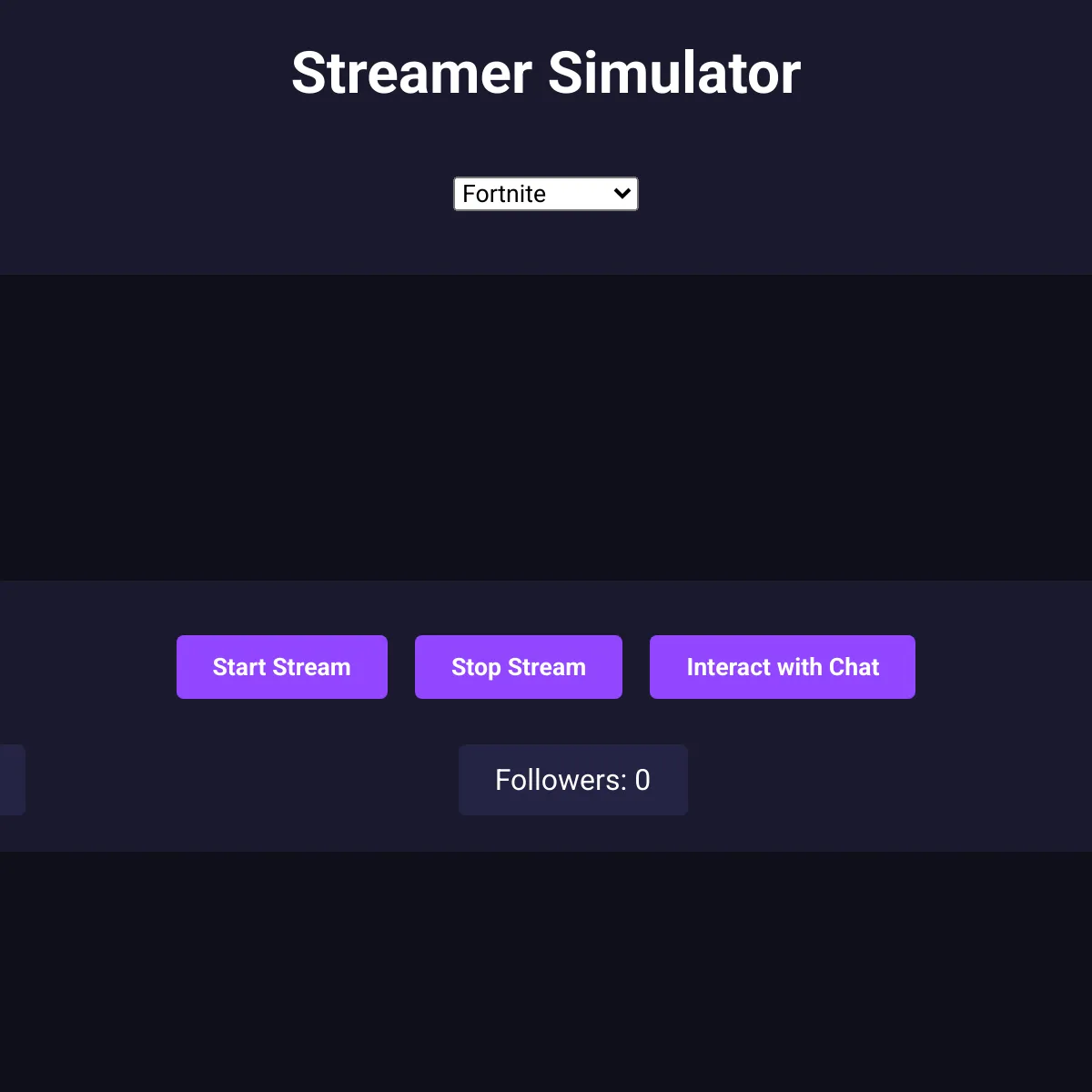 Streamer Simulator
