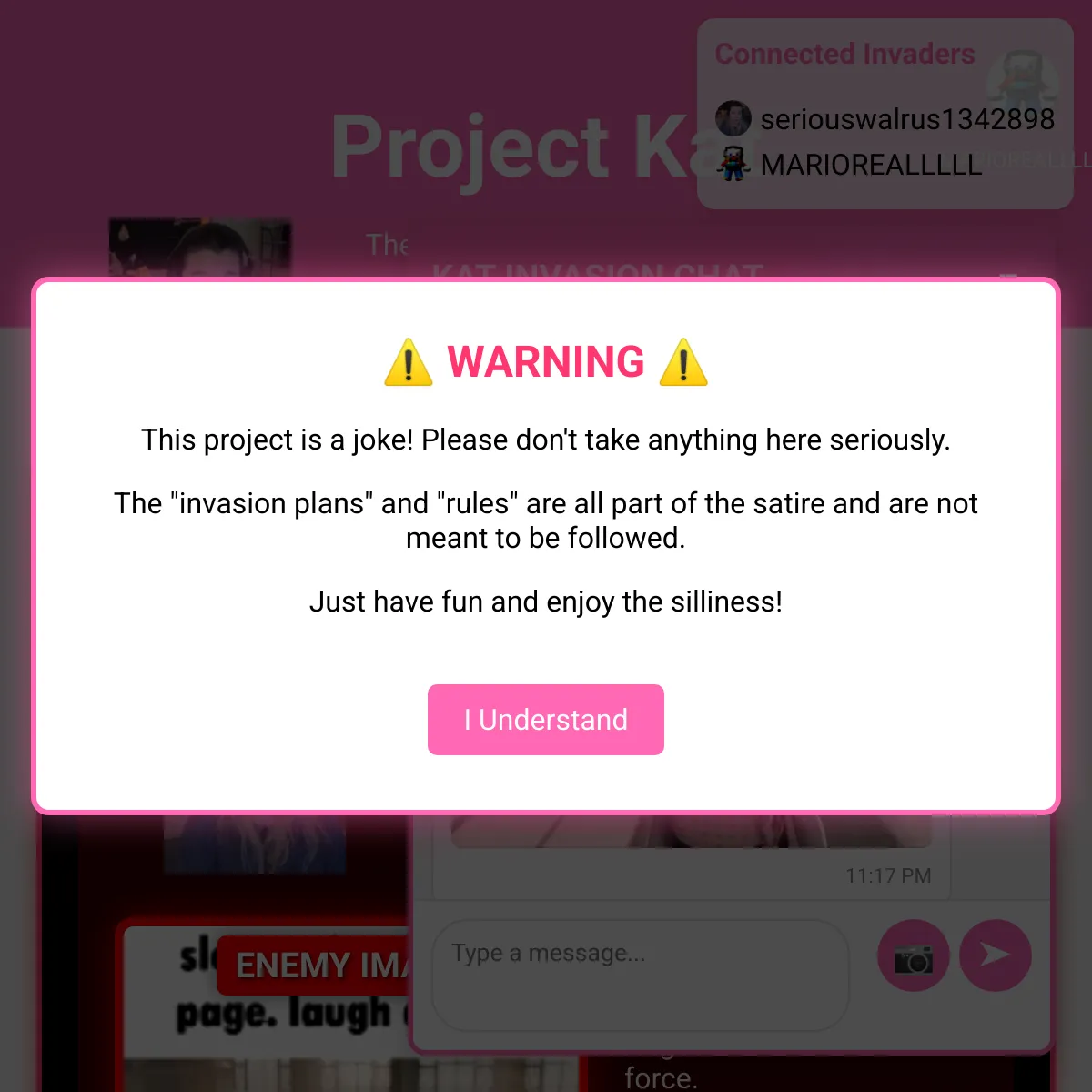 the project is loading