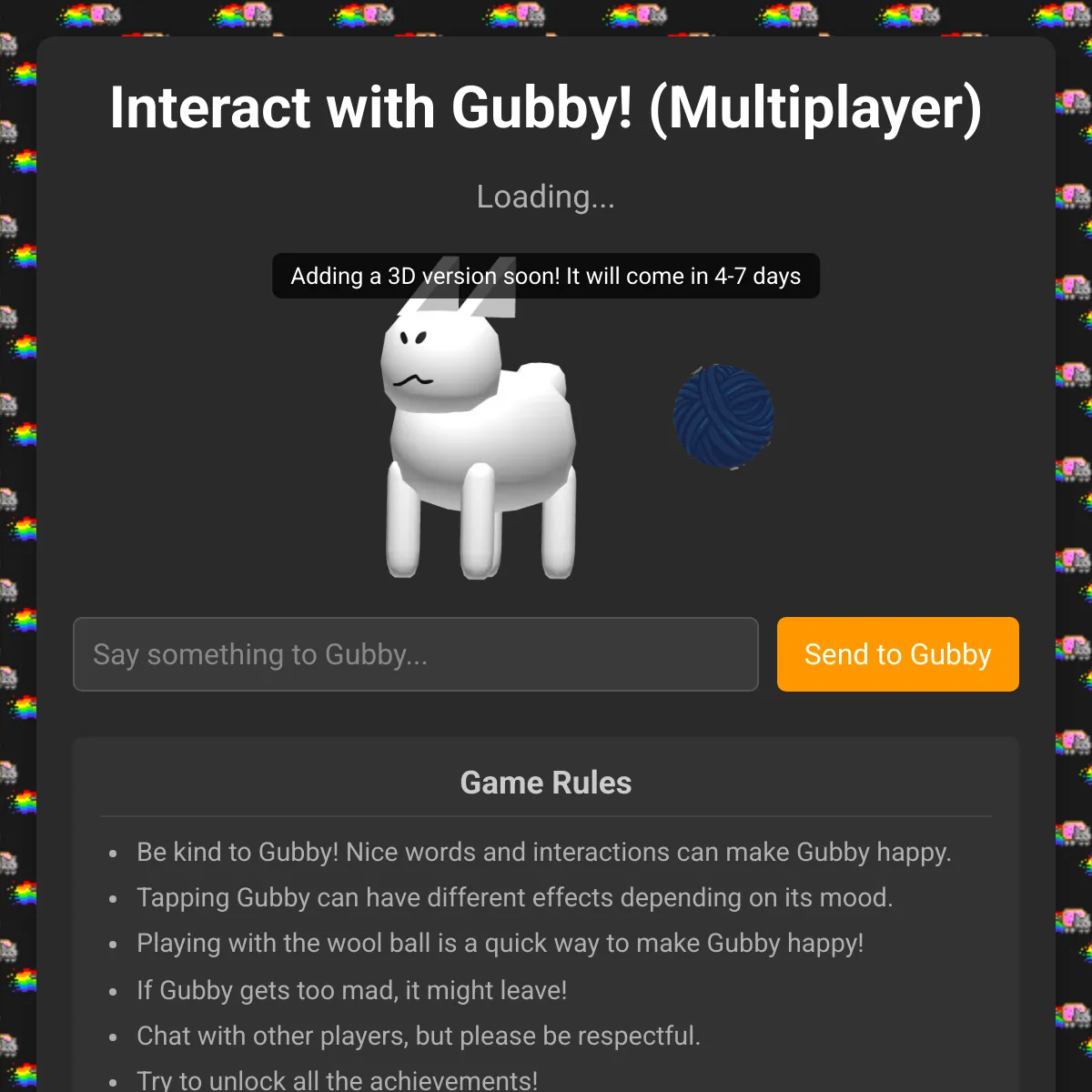 the project is loading