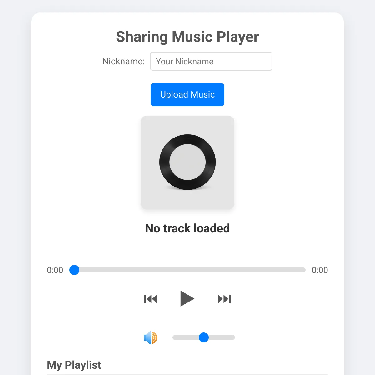 Interactive Music Player