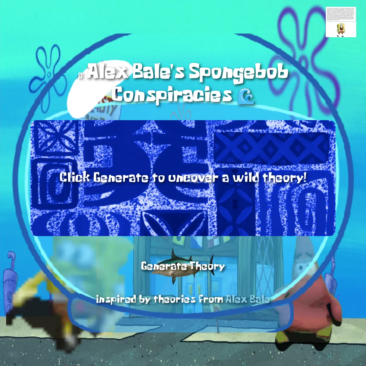 Alex Bale's spongebob chronicles