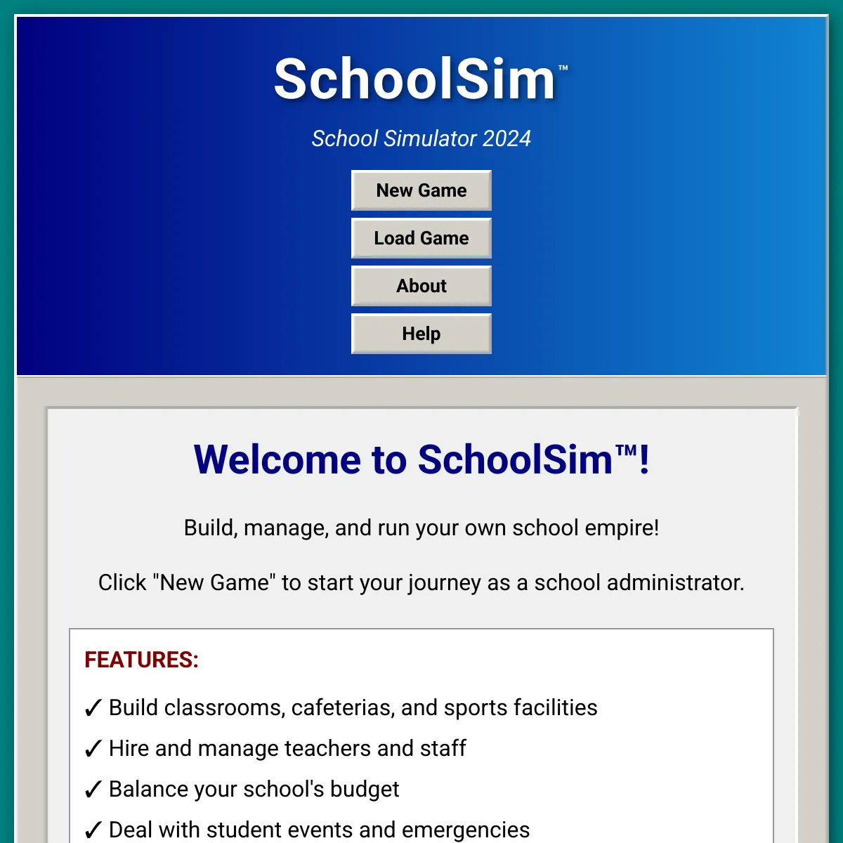 SchoolSim - School Simulator 2024