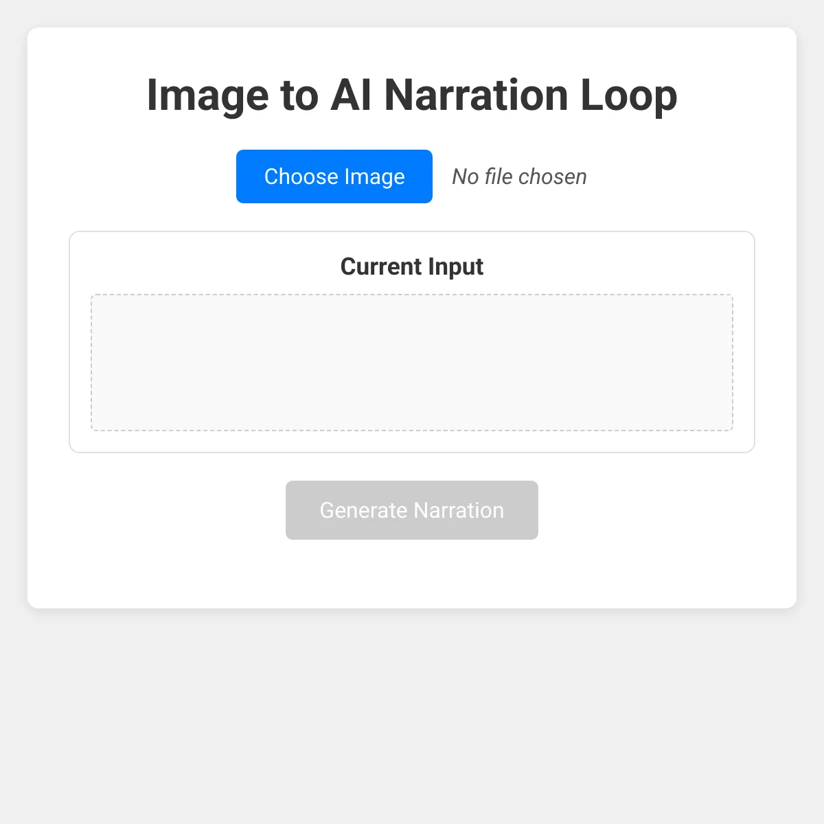 Image to AI Narration