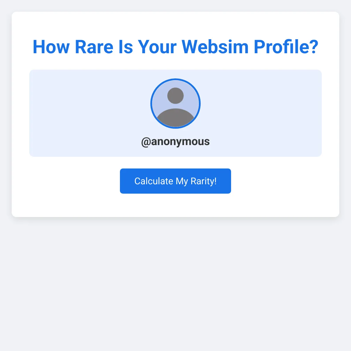 How Rare Is Your Profile?