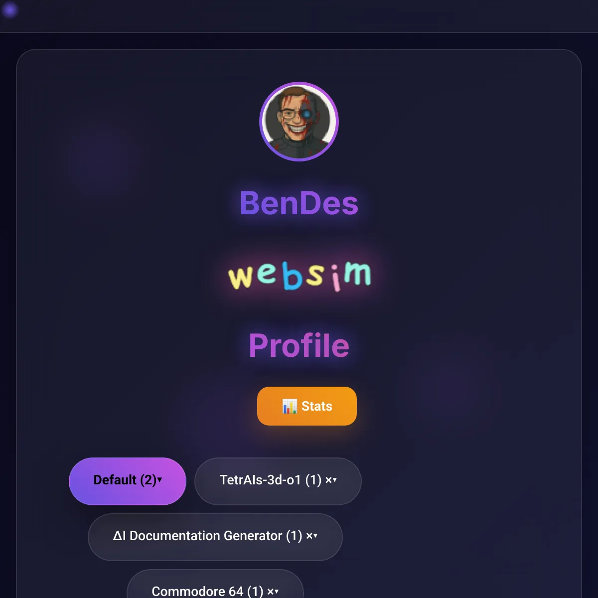 #️⃣0️⃣BenDes Websim Profile