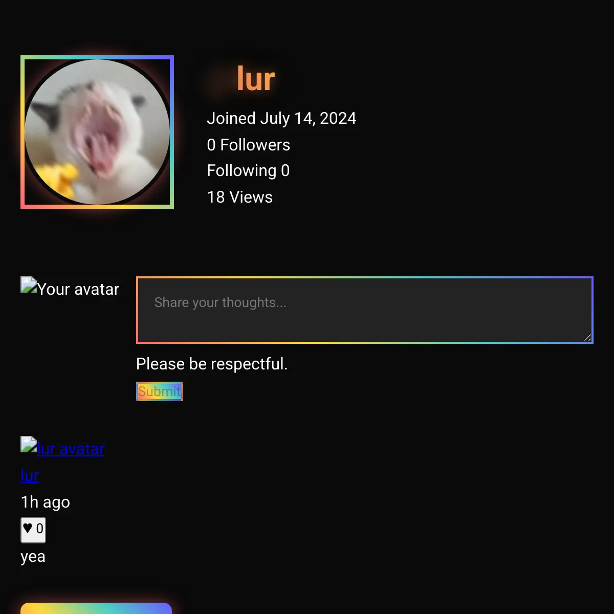 the project is loading