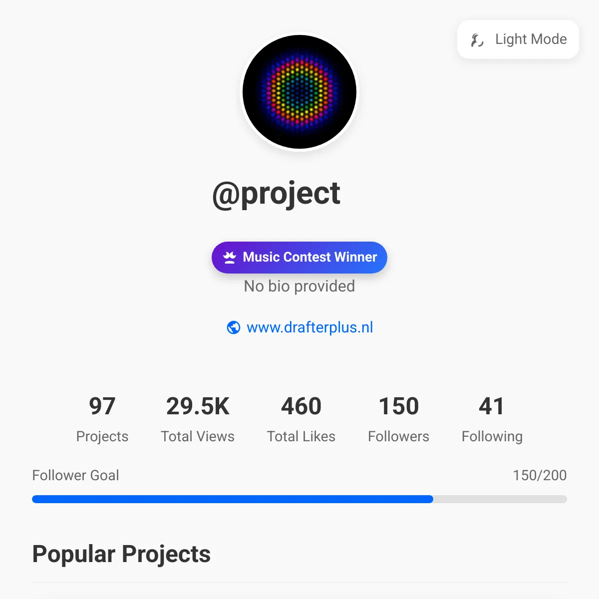 the project is loading