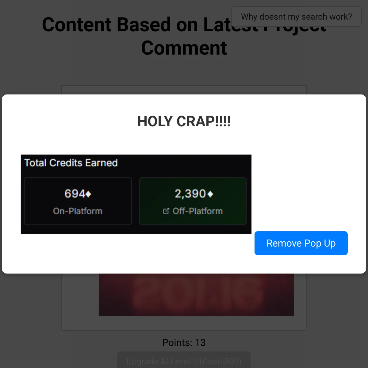 the project is loading