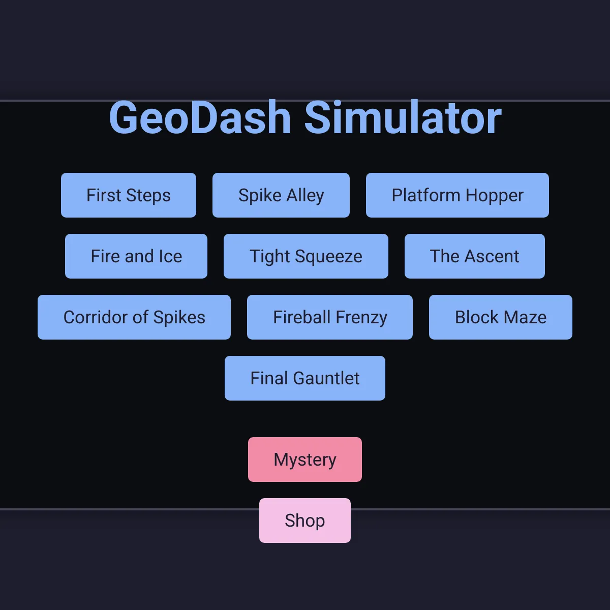 Geometry Dash Demo