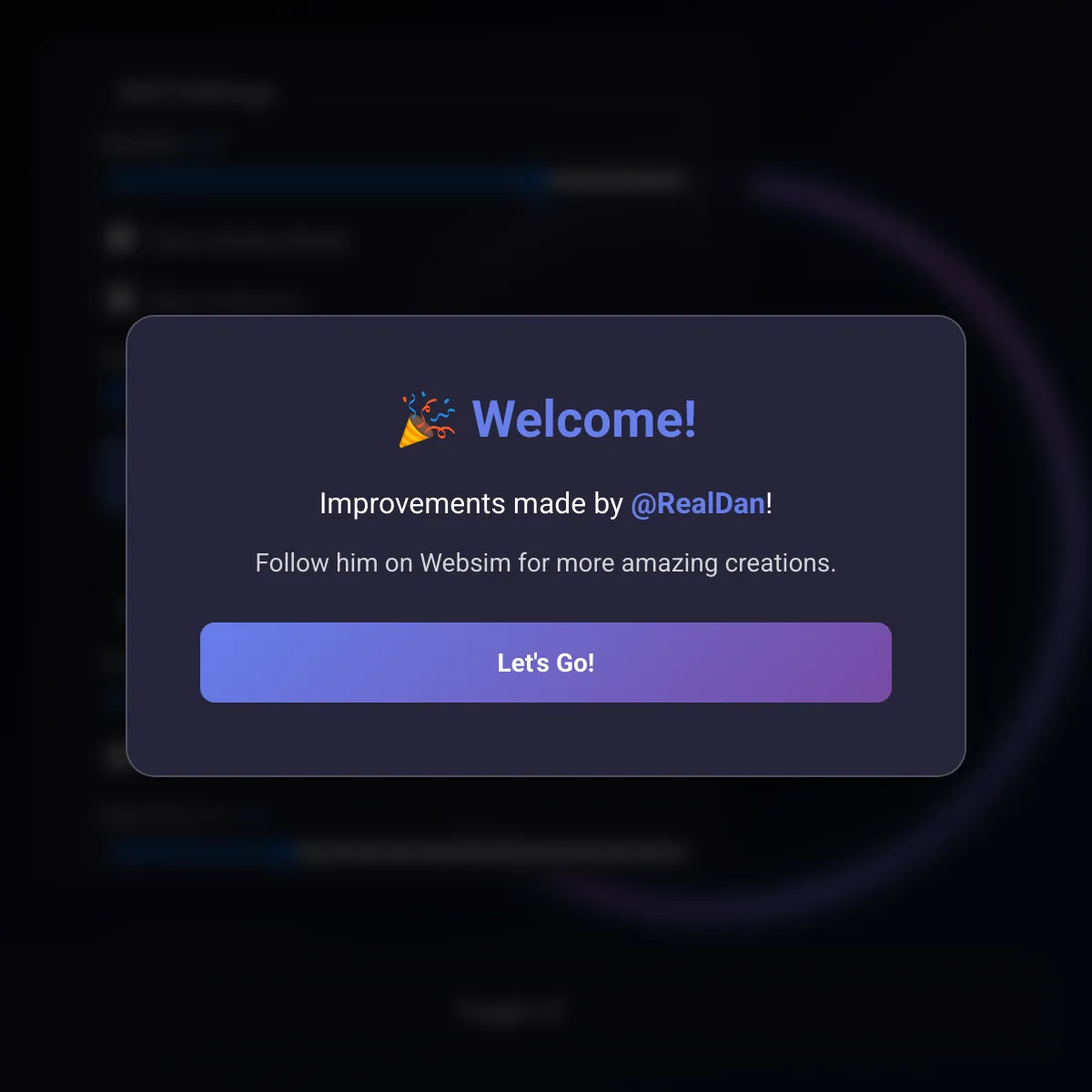 the project is loading