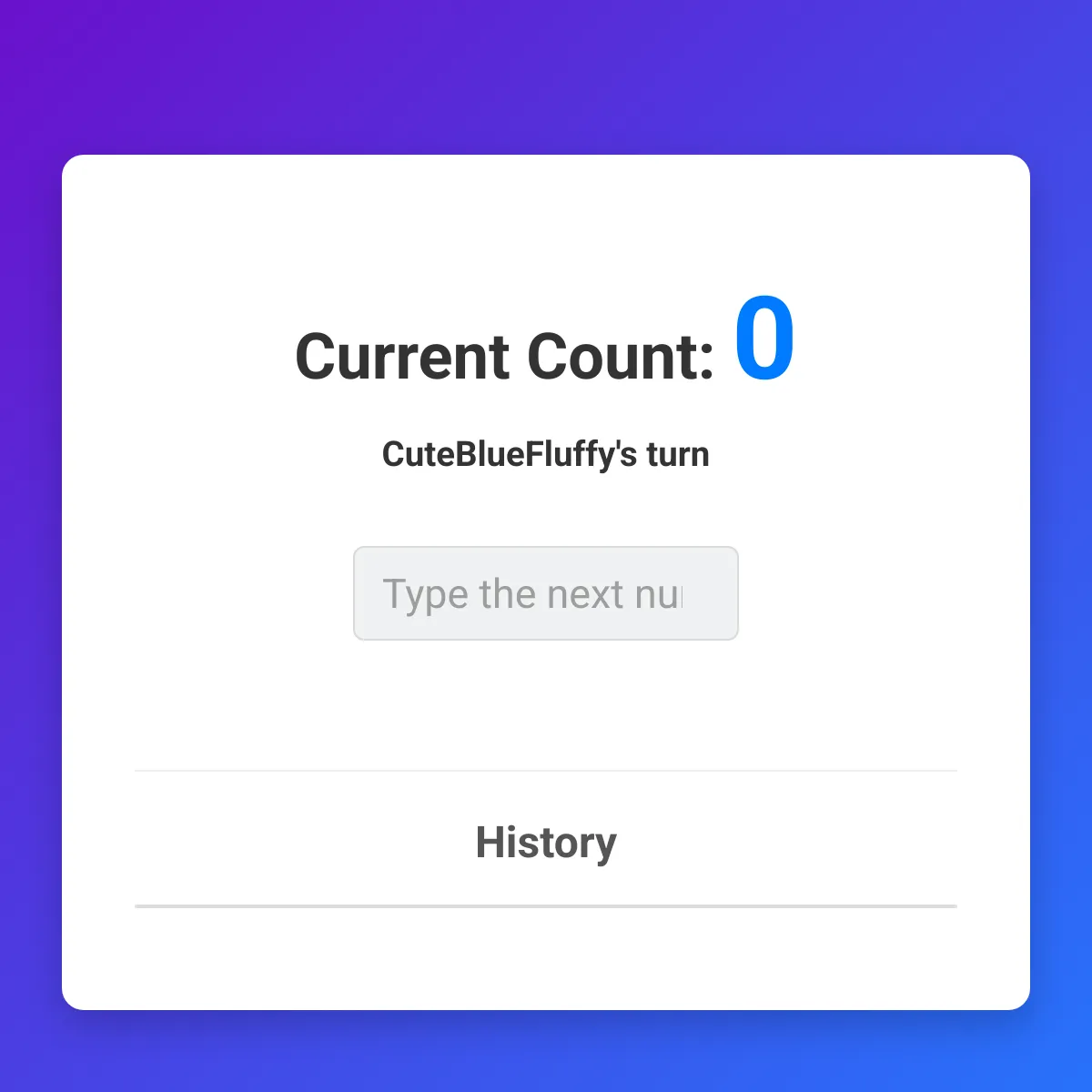 Multiplayer Counting Game
