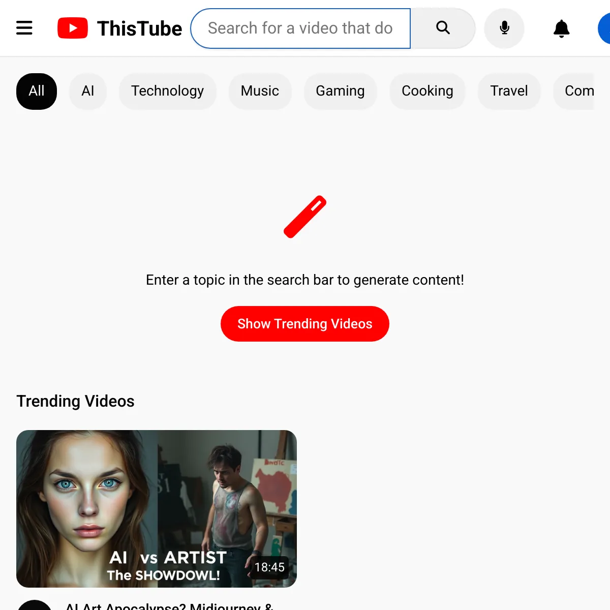 the project is loading