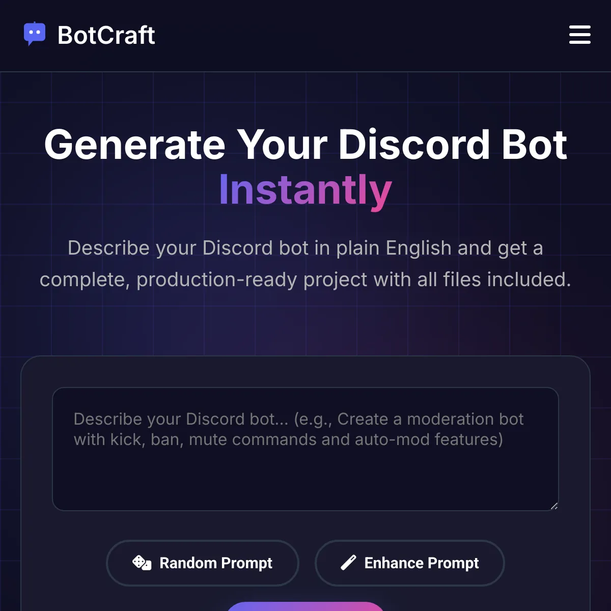 the project is loading