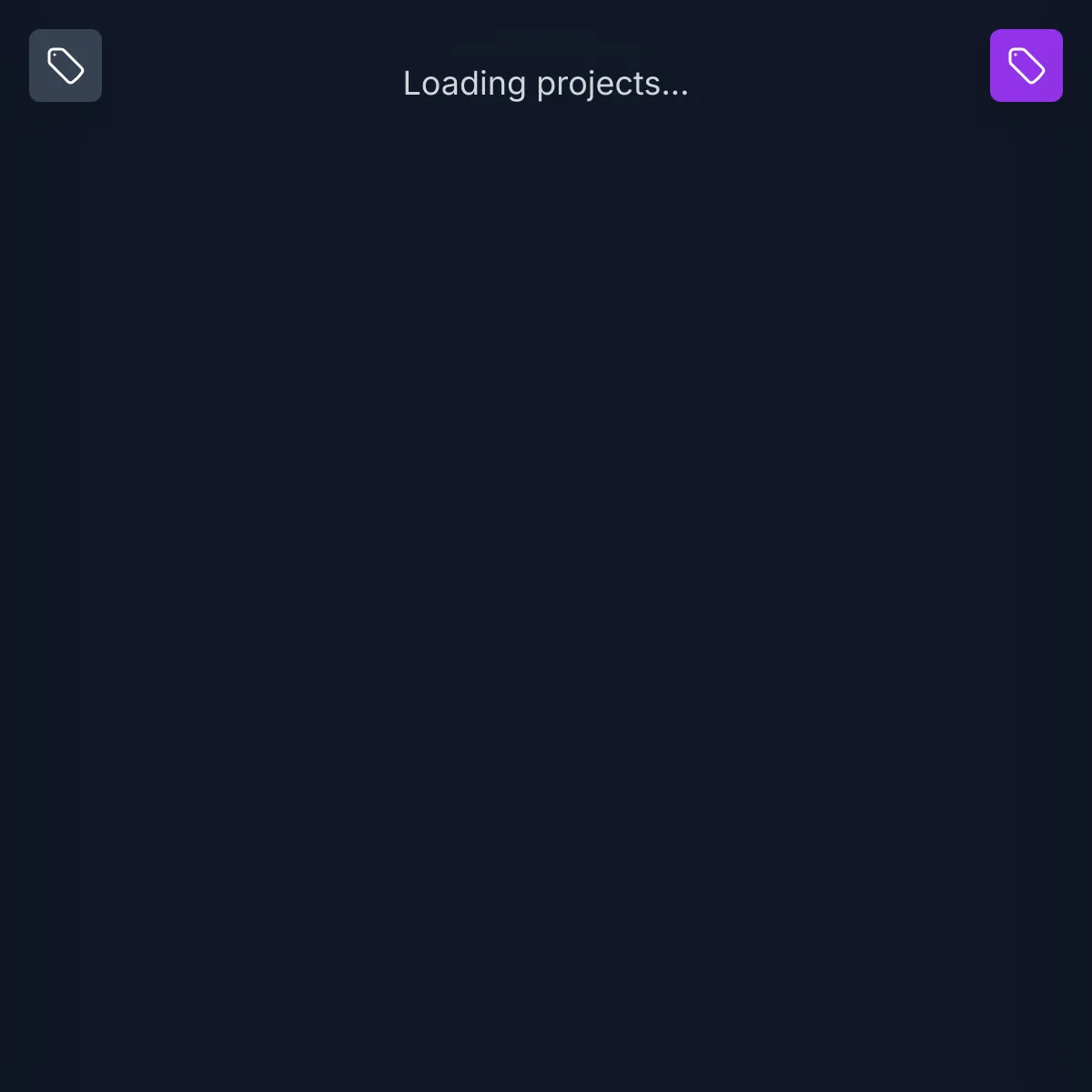 the project is loading