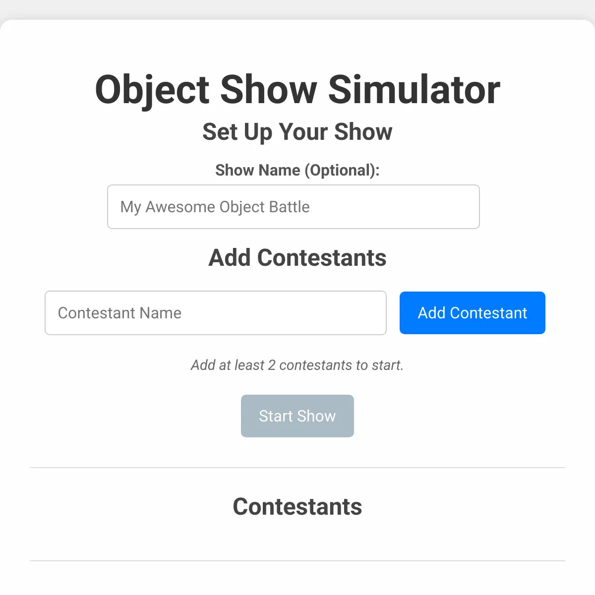 the project is loading