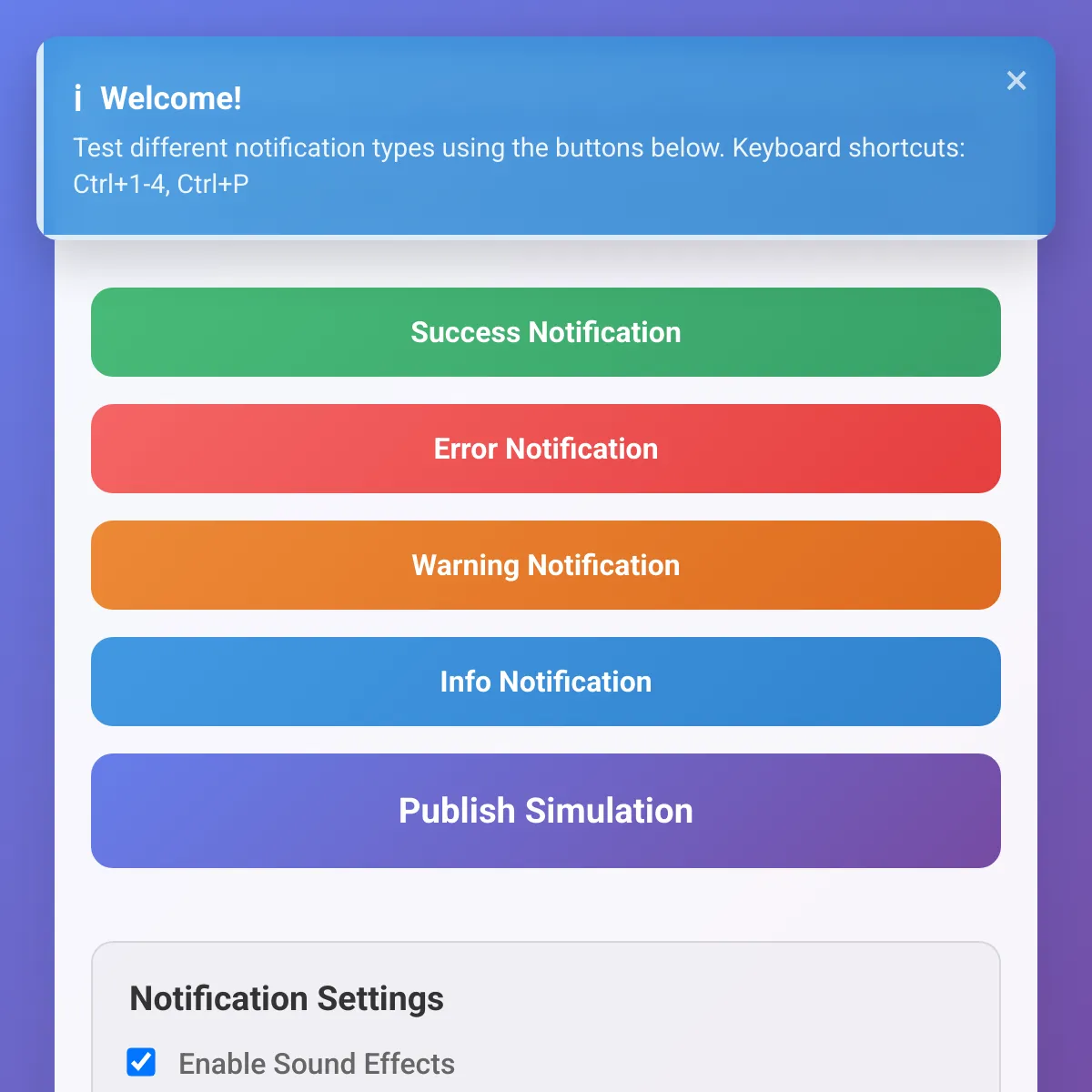 WebSim Publish Notification Test