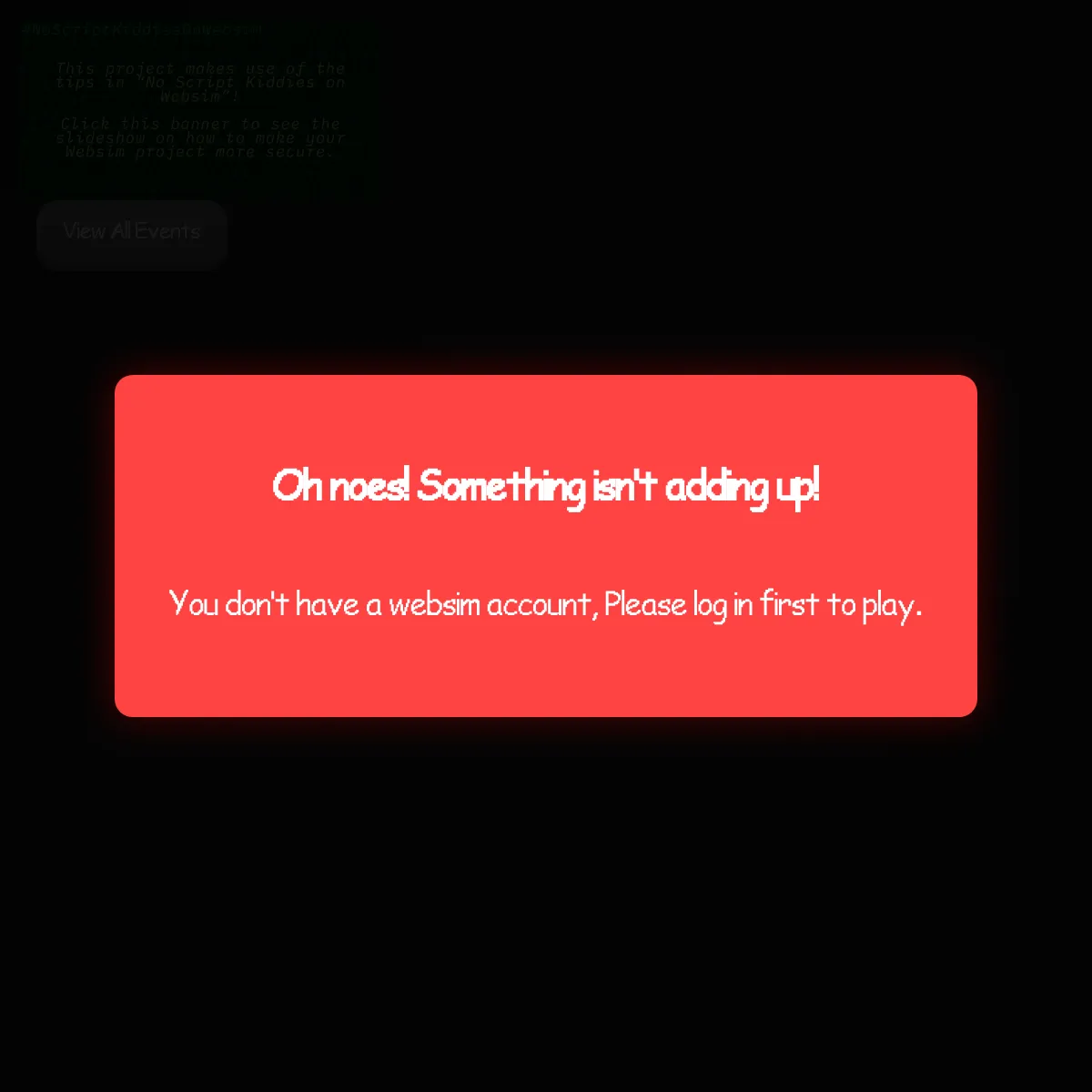 the project is loading