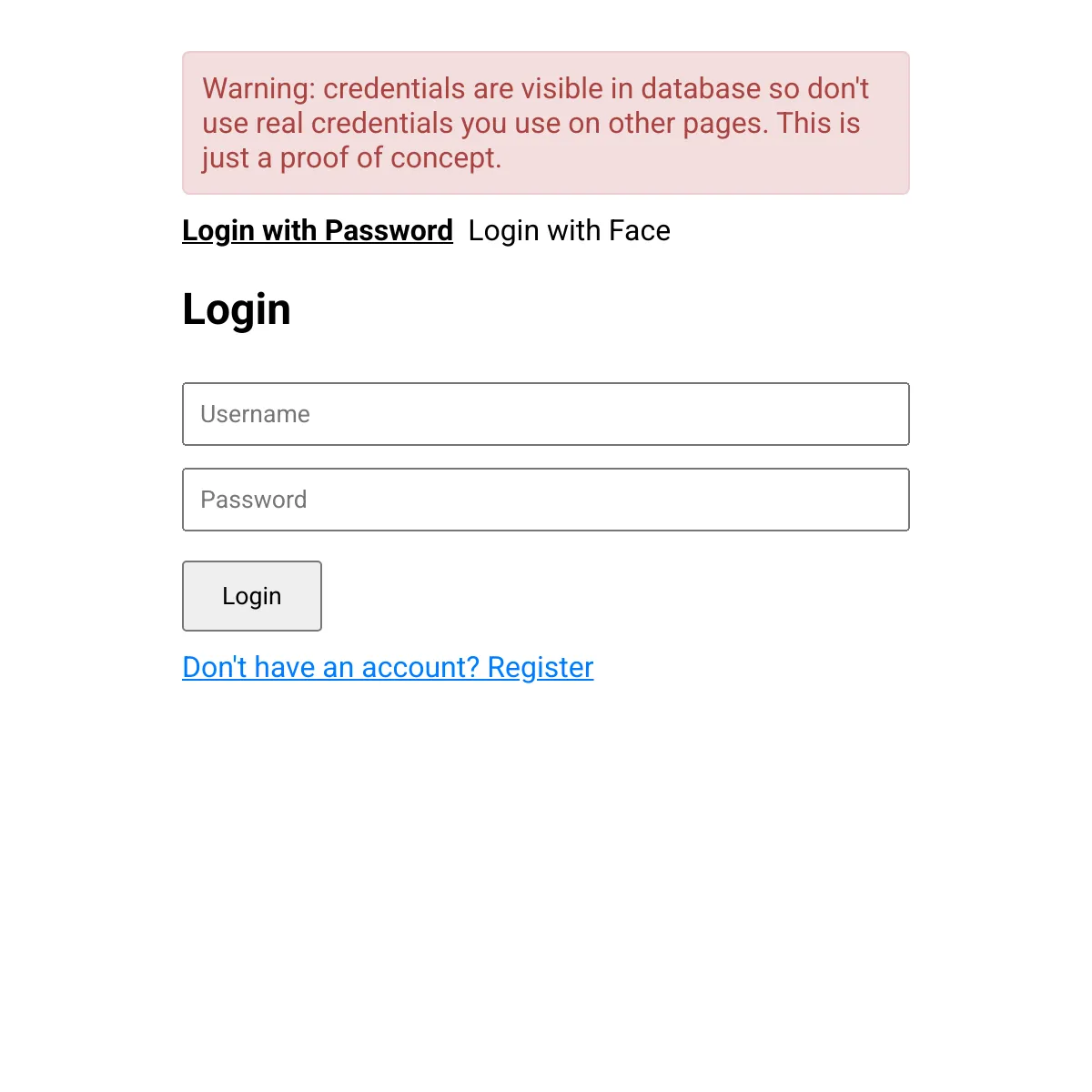 Working Login and Registration