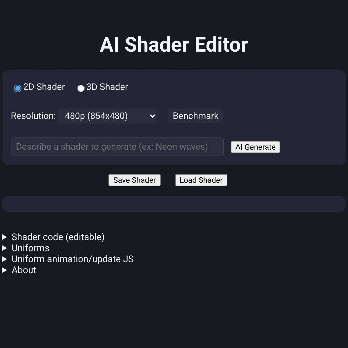 the project is loading