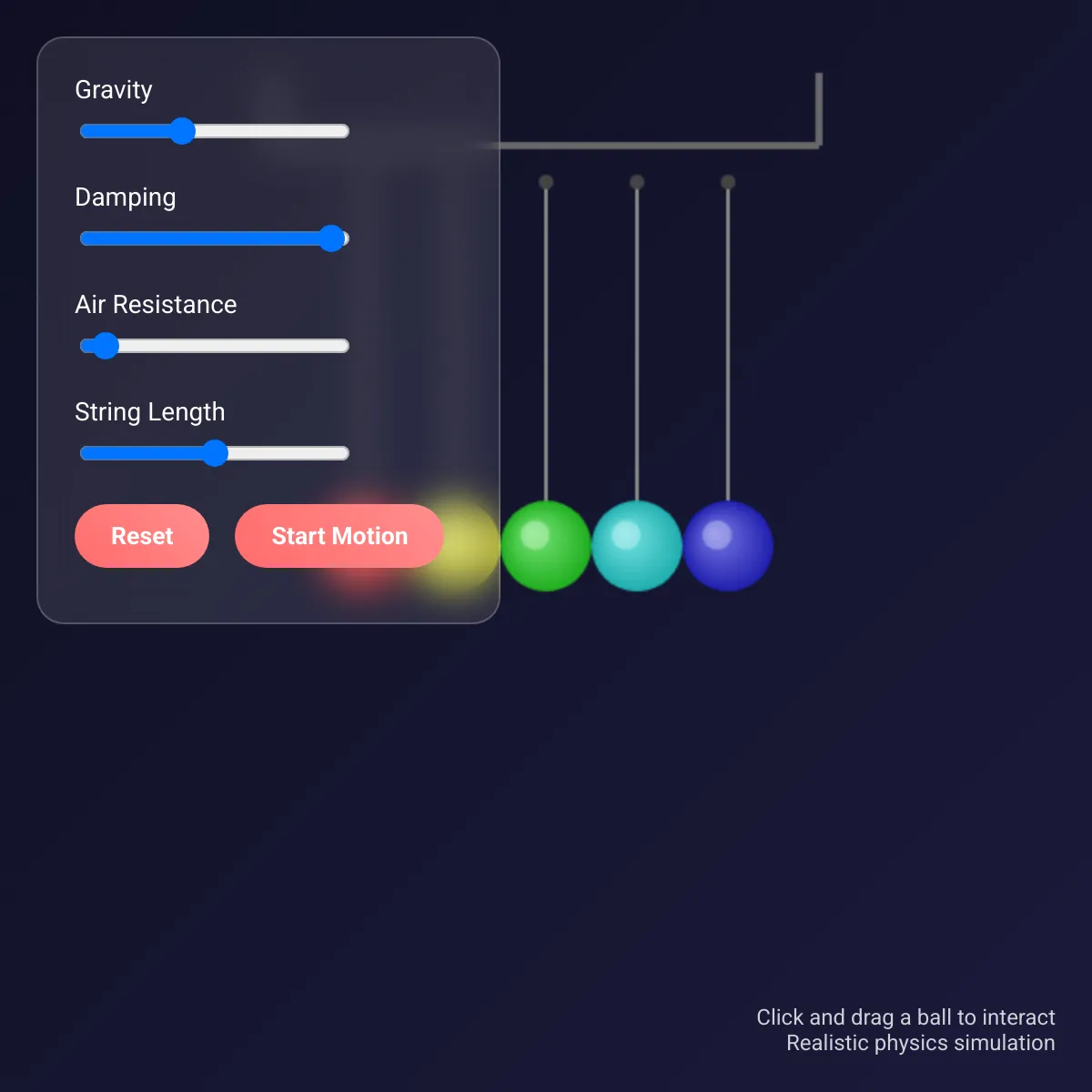 Newton's Cradle Simulation