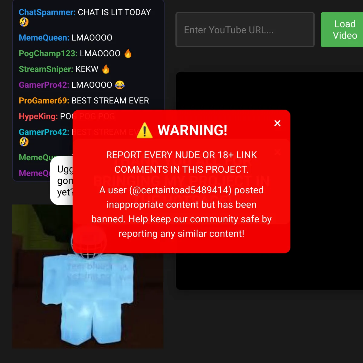 the project is loading