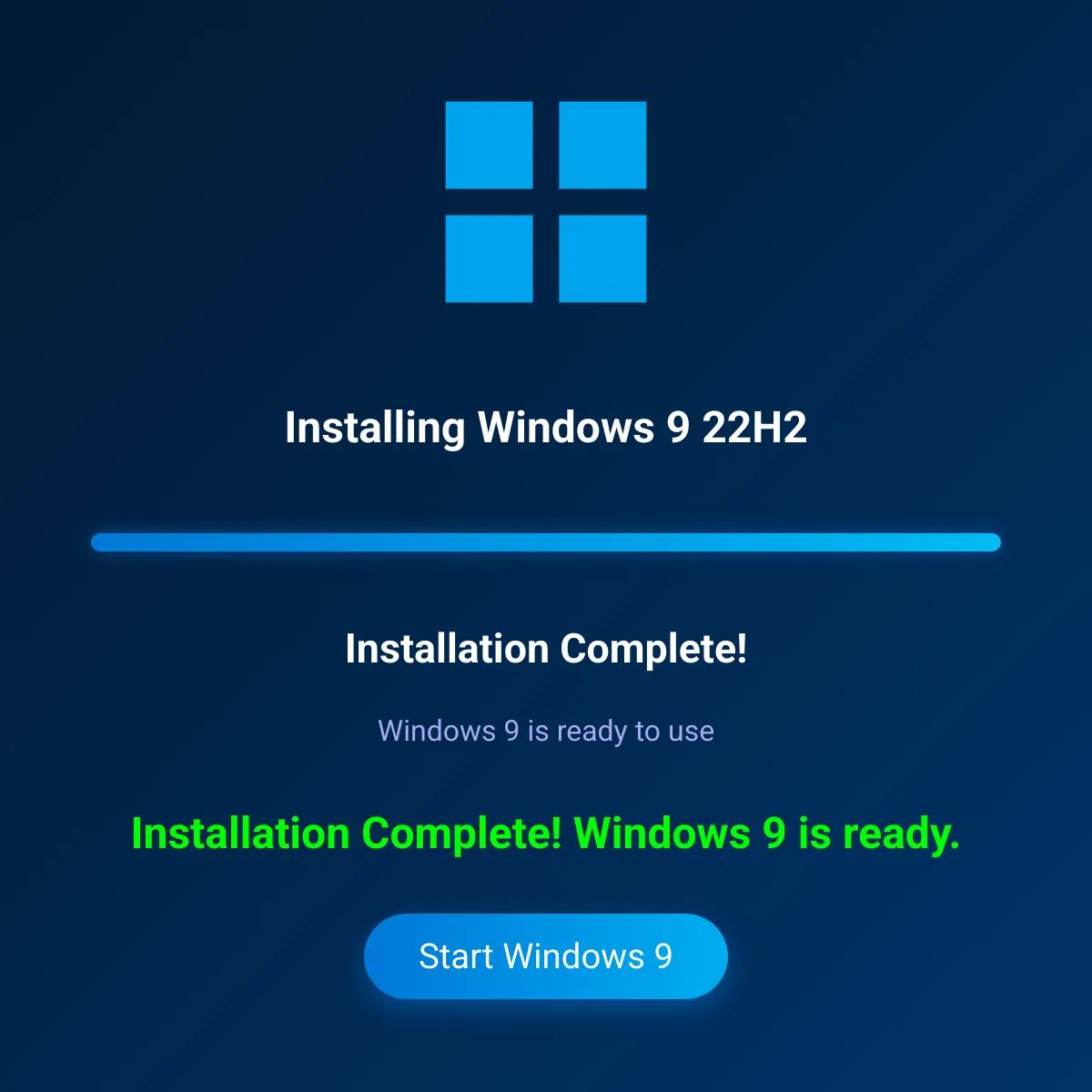 Windows 9 (END OF SUPPORT IS NOVEMBER 1 of 2025)