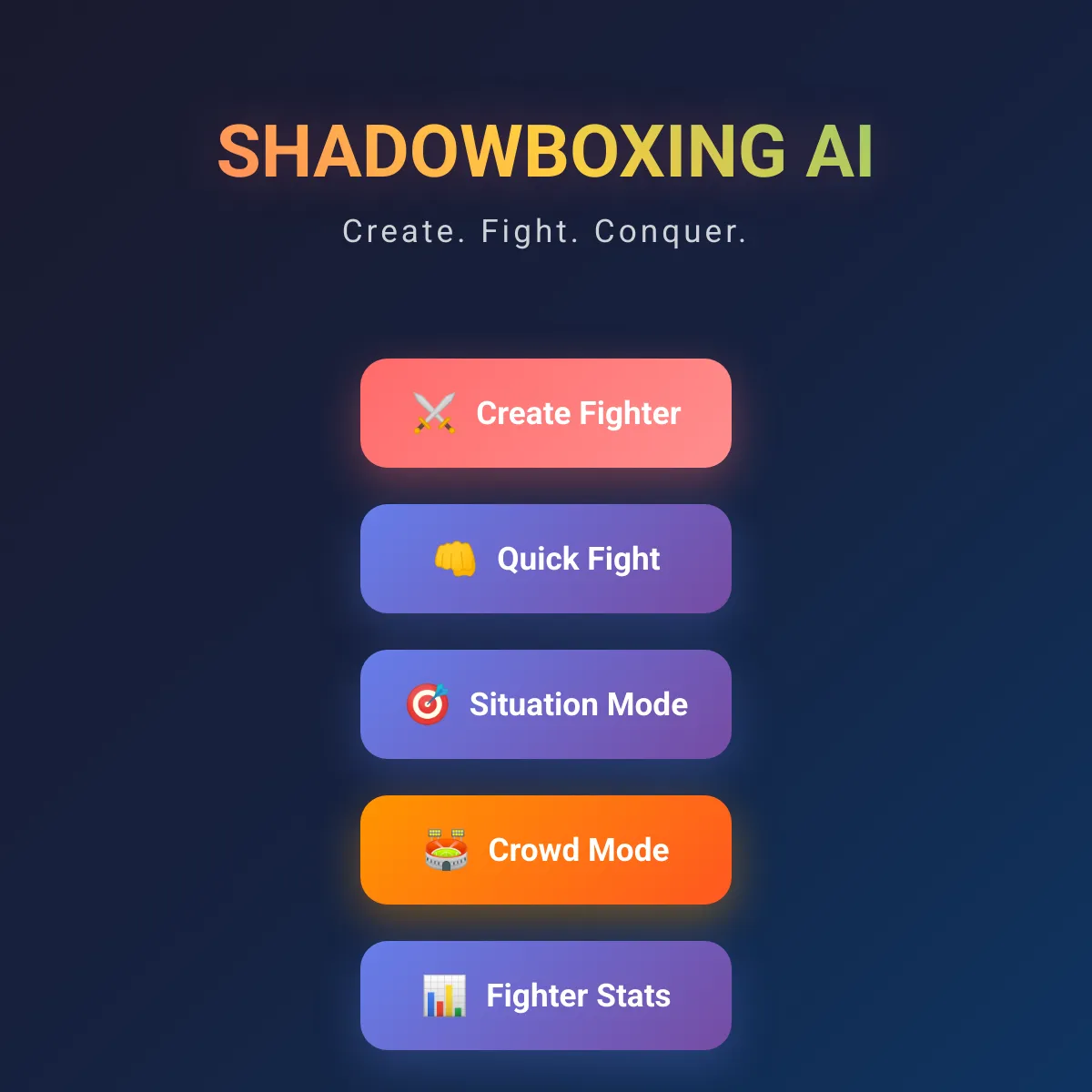 Shadowboxing AI Fighter