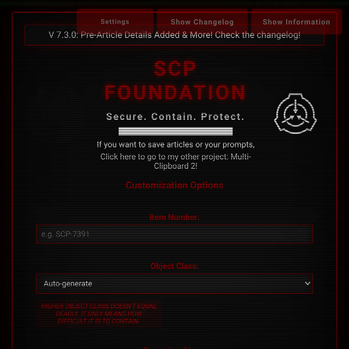the project is loading