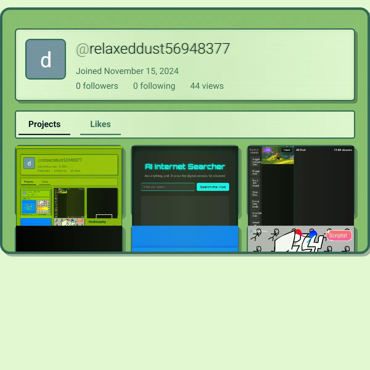 the project is loading