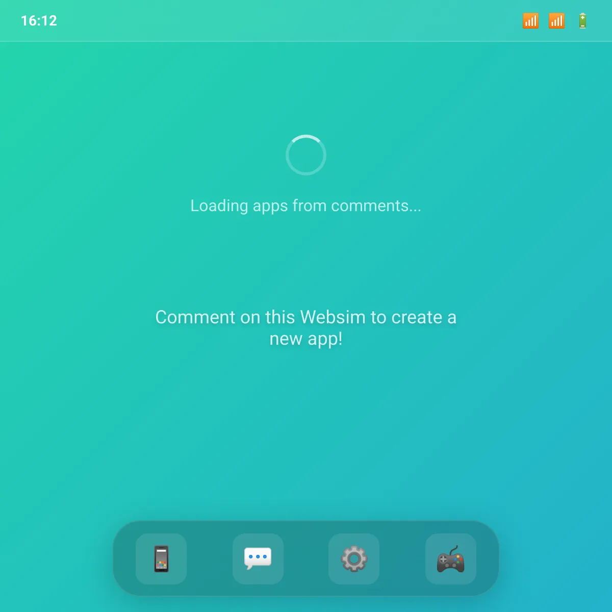 the project is loading
