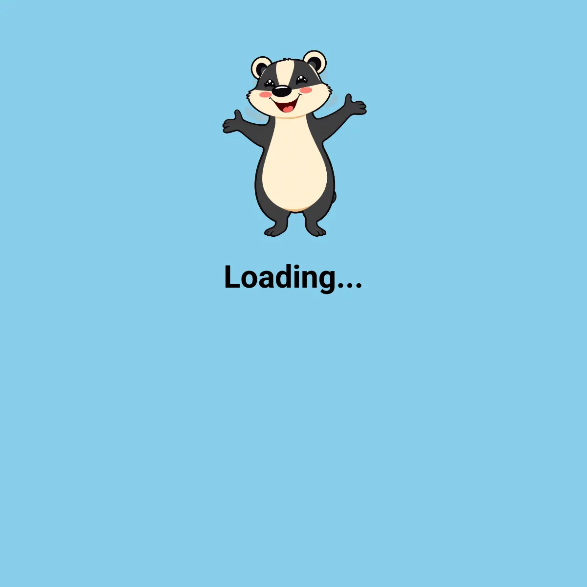the project is loading