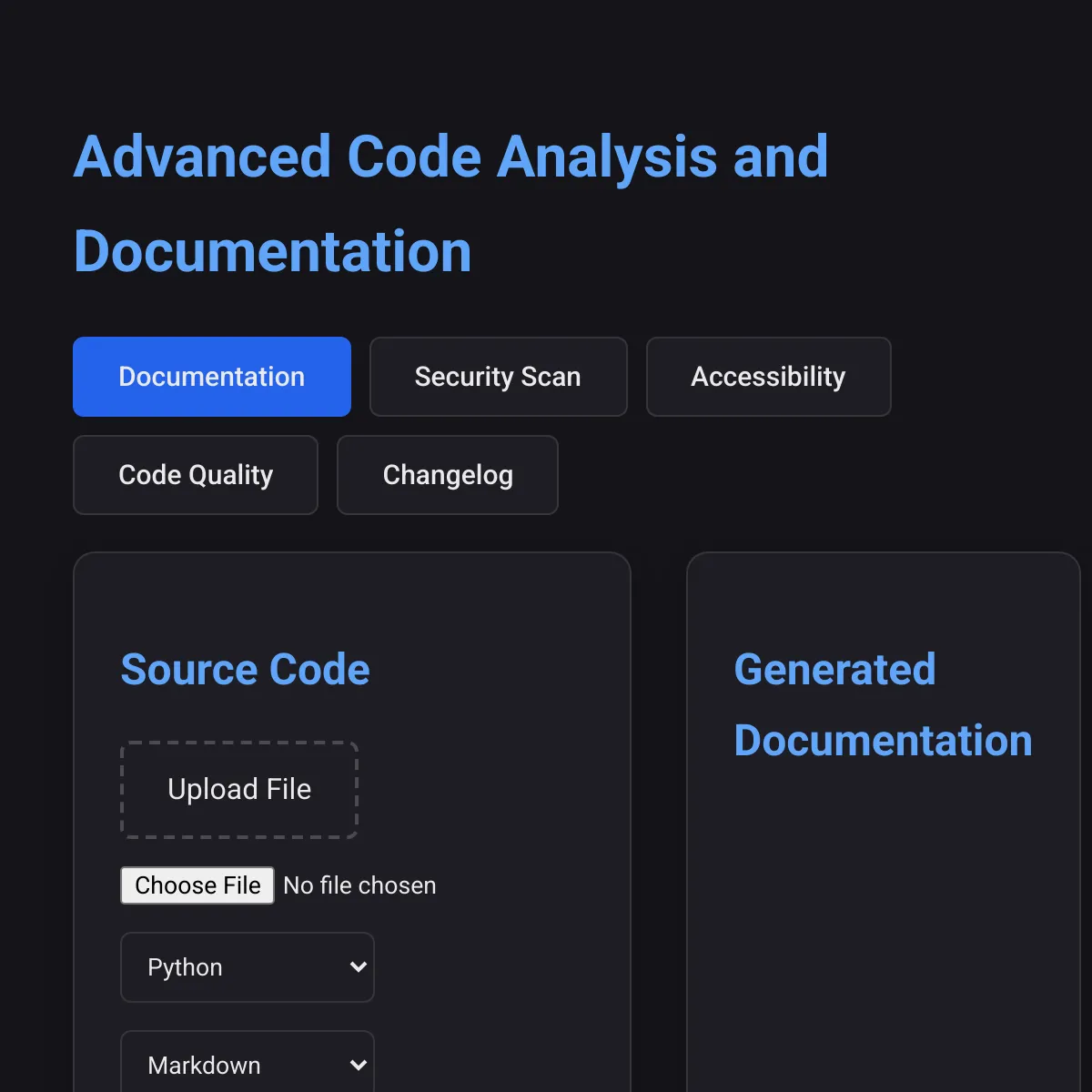 Advanced Code Analysis and Documentation Tool
