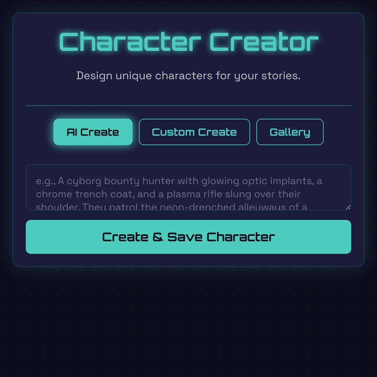 AI Character Creator