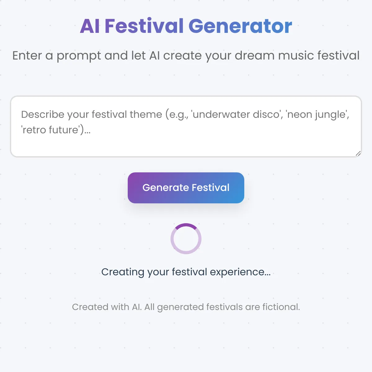 the project is loading