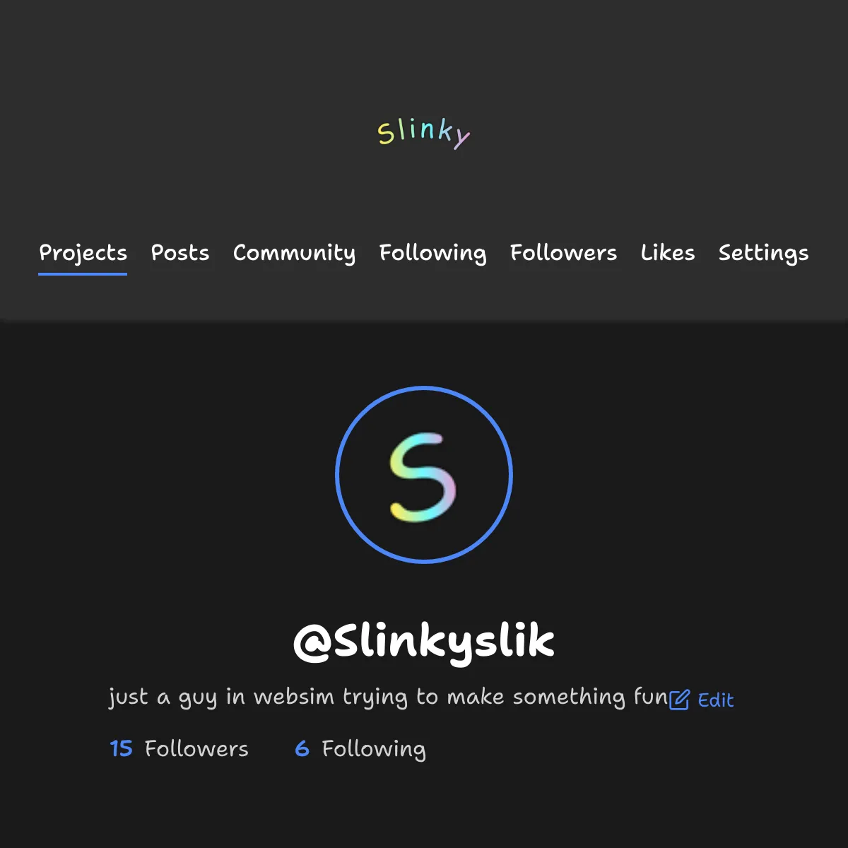 the project is loading