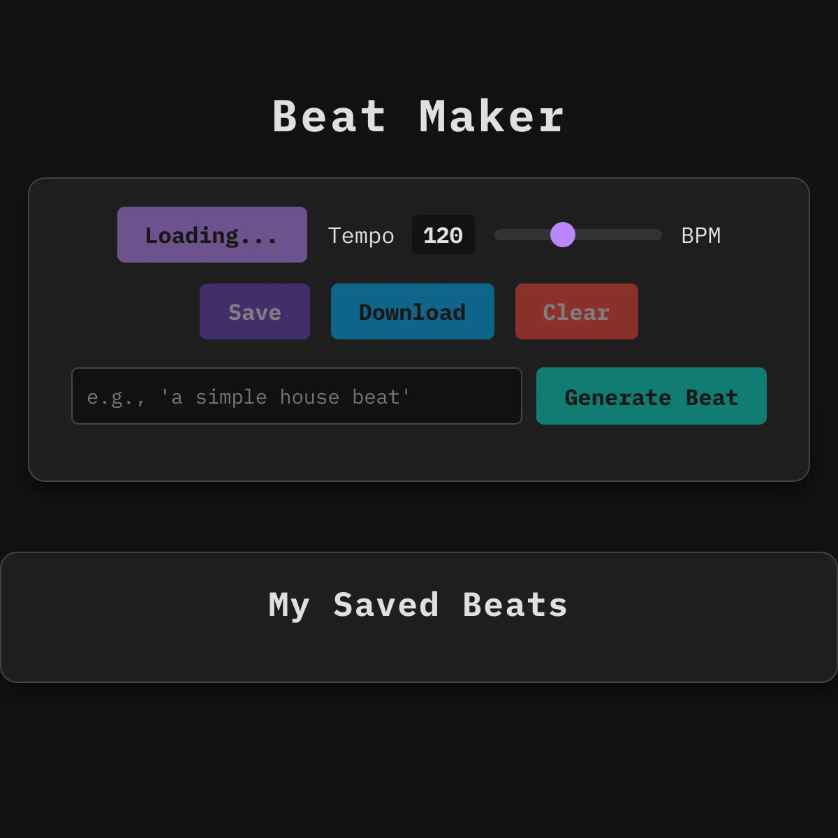 the project is loading