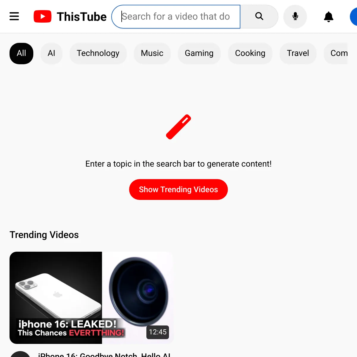 the project is loading