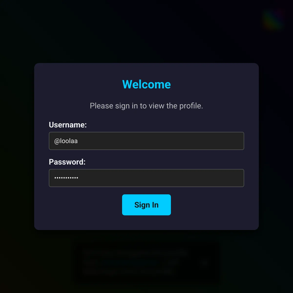 the project is loading